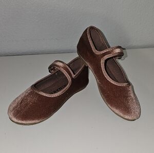 New Primark Pink Mauve Size 9 Girls Velvet Dress Shoes